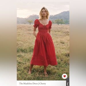 SOLD EUC like new christy dawn madeline dress in cherry size L